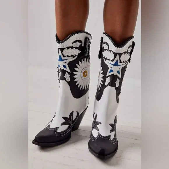 Free People c Jeffrey Campbell Conlon Cowboy Boots - Picture 4 of 8